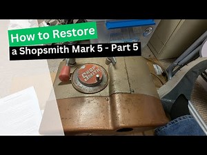 1961 Shopsmith Mark V 500: Dual Bearing Prep, Motor Swap & Pedals Fixed