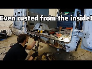 Replacing Sprinter's rusted rear panel.