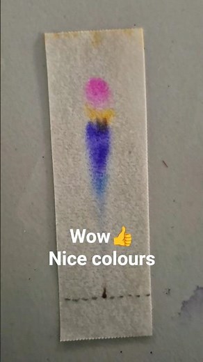 Paper Chromatography||Colour separation(ink colour) techn. to separate colours#science#experiment