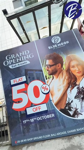 9K views · 129 reactions |  New outlet alert! We’re opening our doors with a massive 50% OFF for the first 2 days only! Grab your favourites and celebrate the grand opening with us!  We’re fully prepared and excited to welcome you all — see you there!  #bluemoonfashion #FestiveFashion #traditionalwear #fashioncollection #formalwear #StyleOnPoint | Blue Moon Fashion | Facebook