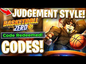 ⚖️*JUDGEMENT STYLE* ALL BRAND NEW BASKETBALL ZERO CODES ON ROBLOX! JUDGEMENT UPDATE CODES FOR BBZ