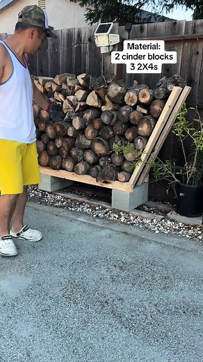 Quick and Simple Firewood Rack Construction