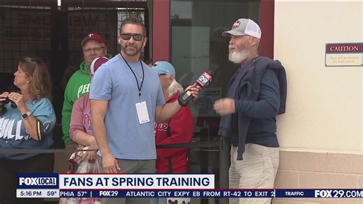 Phillies fans at Spring Training in Clearwater, FL