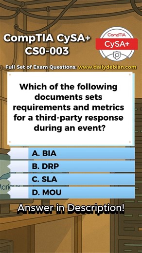 CompTIA CySA+ (CS0-003) Exam-Style Practice Question 2026