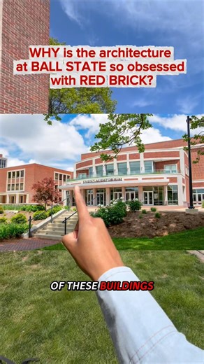 Why Ball State is Obsessed With Red Brick Architecture #Architecture #ballstateuniversity #BSU