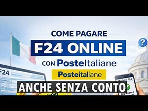 How to pay F24 online with Poste Italiane (2026 Guide) even without an account