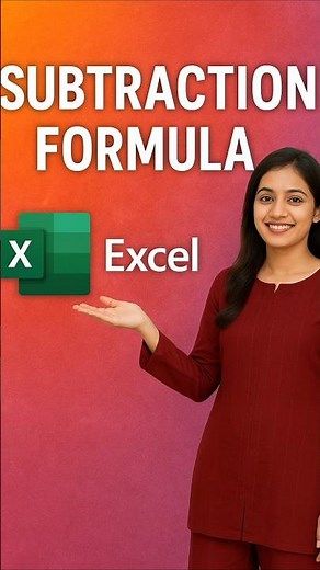 Subtraction Formula in Microsoft Excel || Excel Tips & Trick | #excel #short #shortsfeed #exceltips