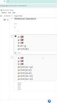 Relational Operators in Python