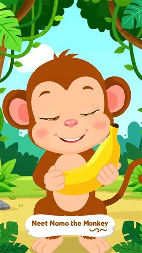 Meet Momo 🐒 | Fun Animal Story for Kids | Preschool Cartoon