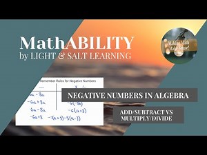 MathABILITY: Negative Numbers in Algebra