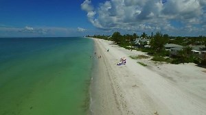 Aerial video Fort Myers Beach drone flyover 4k