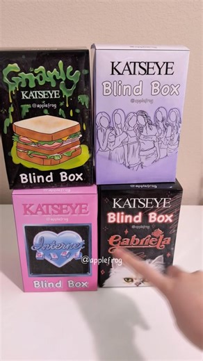 diy katseye blind box 💜 #katseye #asmr#blindbox#diy#papercraft#blindbag#fyp#craft#unboxing#shorts