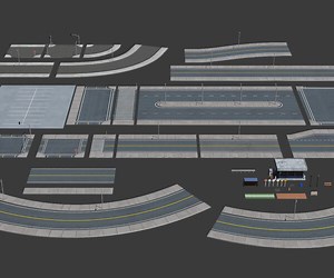 ArtStation - Road Pack Extended PBR v2 | Game Assets