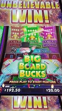 ❗MASSIVE BET PAYS OFF on Monopoly Big Board Bucks! #slot #casino #bigwin
