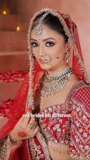 Pastel brides are aesthetic… but red brides hit different ❤️