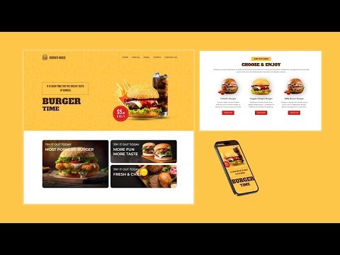 How to Make a Restaurant Website Using HTML CSS & JavaScript