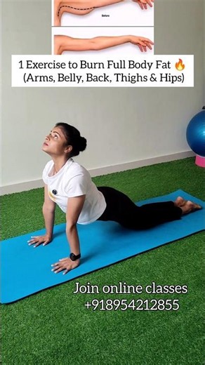 Burn Belly, Arms & Thigh Fat with One Exercise! 🔥#weightloss #fullbodyworkout #shorts #viral #yoga