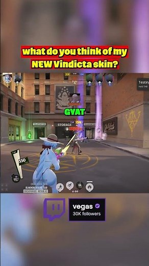 I used a MODDED Vindicta Skin