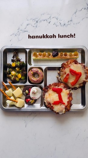 molly yeh on Instagram: "hanukkah lunch for ira!! 🥔🥔"