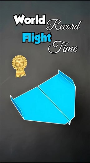 Making Paper plane that World record Flight Time 27:12🤯 #shorts #plane