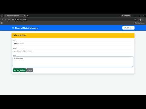 Mini Web App (CRUD ) Operation