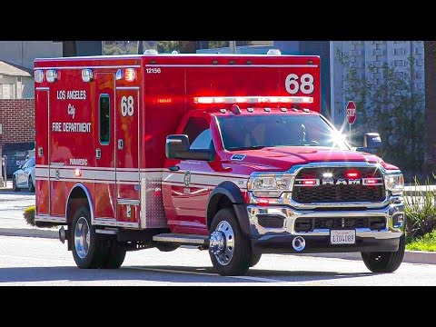 LAFD *New* Rescue 68 Transporting