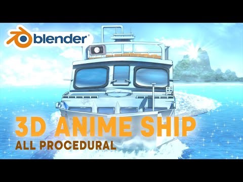 3D Anime Ocean Scenes - Made in Blender