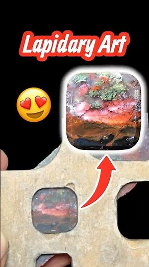 Cabochon making process | Lapidary Art — Transforming Raw Moss Agate Into a Scenic Cabochon