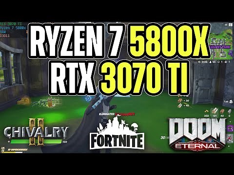 Ryzen 5800X + RTX 3070 TI | High/Ultra 4K | Test in 4 Games