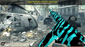 Tiger Themed Custom Camo Pack Mod for Call of Duty 4: Modern Warfare | CoD4 Mods