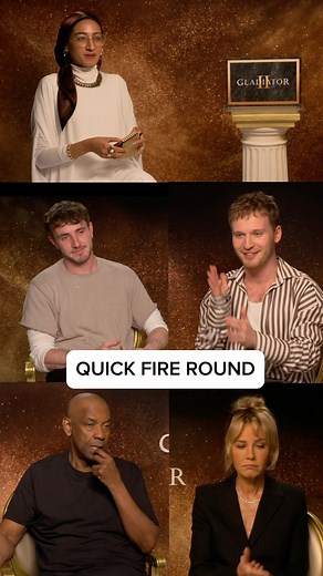 Zainab on Instagram: "Who’s a thieffff?? Quick fire round with the Gladiator 2 cast! Full interviews dropping real soon 🤙🏽 #gladiator2 #gladiator #paulmescal #pedropascal #josephquinn"