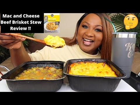 PATTI LABELLE MAC AND CHEESE + BEEF BRISKET STEW MUKBANG (REVIEW)