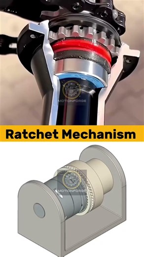 Ratchet Mechanism – Mechanical Design#Engineering Mechanical #HowItWorks #TechEducation #Mechanics