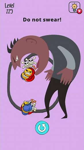 Brain Wash Level 225 Do not swear - Gameplay Solution Walkthrough