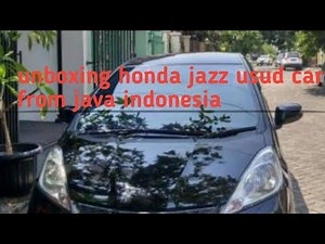 Unboxing cars from Java used cars Honda Jazz are immediately washed