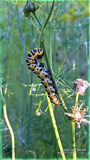 Caterpillar Camouflage: Whats Behind the Striking Stripes? 🦋 #Shorts
