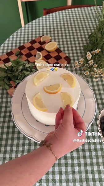 Easy DIY Cake Stand from Thrift Store Items