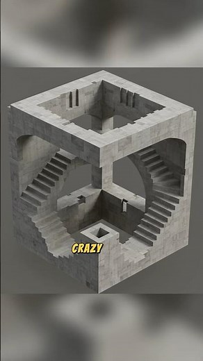 The Staircase That Goes Nowhere 🌀 | Penrose Illusion