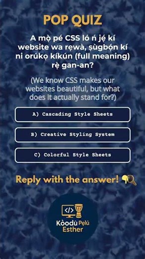 Wait... what does CSS actually mean? 🤔💻
