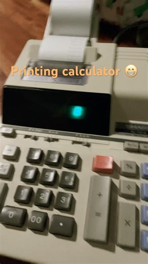 A printing calculator 🙂￼