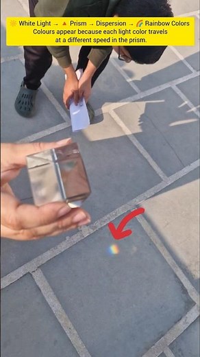 Magic by Prism 🔺️: Dispersion of Light🌈 ‪@jyotisharmaphysics‬