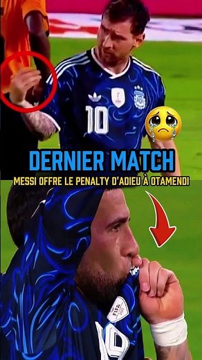 Messi gives Otamendi a farewell penalty: a legendary gesture! #football #foot #lionelmessi