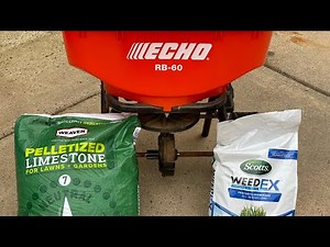 Spring Lawn Care - Scotts WeedEX Pre-emergent and Lime Application