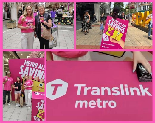 2K views | Don't miss Team Translink in CastleCourt today - they are there with all the info on our Metro services & our all-day £4 fare. ️ And don't forget to enter our draw to win a £100 e-gift card & get a special promo code for Metro day tickets when you purchase on the mLink app. 朗 | Translink | Facebook