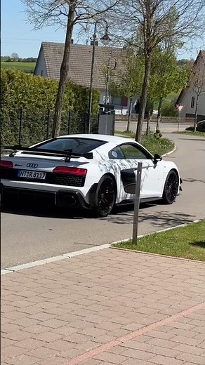 Audi R8 GT Cruisen #audisport #audir8gt #audir8 #v10sound #motorsound #audi #r8 #sound #white #v10