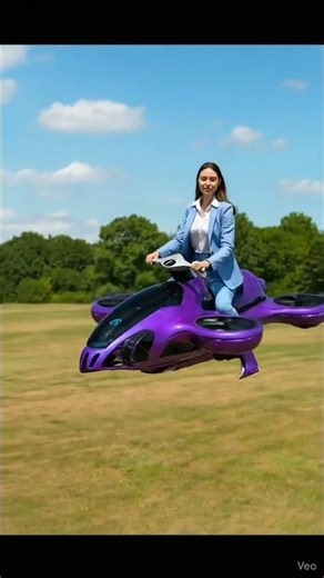 Purple HoverBike Test Flight – Future Transport Is Here! 🚀💜