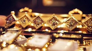 Download A close-up of a jewelry store display, highlighting the sparkle and intricacy of the pieces. for free