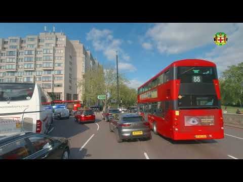 4K LONDON DRIVE TOUR. LONDON ENGLAND UK. TO KILBURN