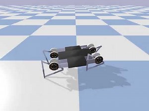 Minitaur pybullet trained with TF Agents PPO, improved motor model, randomization