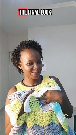 First time working with the double crochet Chevron stitch